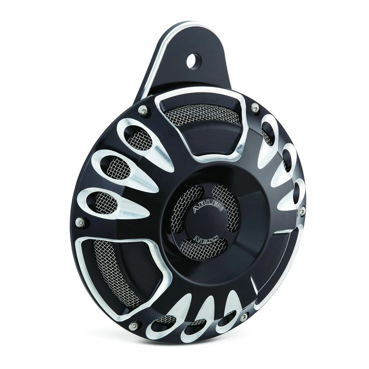 Arlen Ness Deep Cut Black Universal Horn Kit 1 Arlen Ness Deep Cut Black Universal Horn Kit