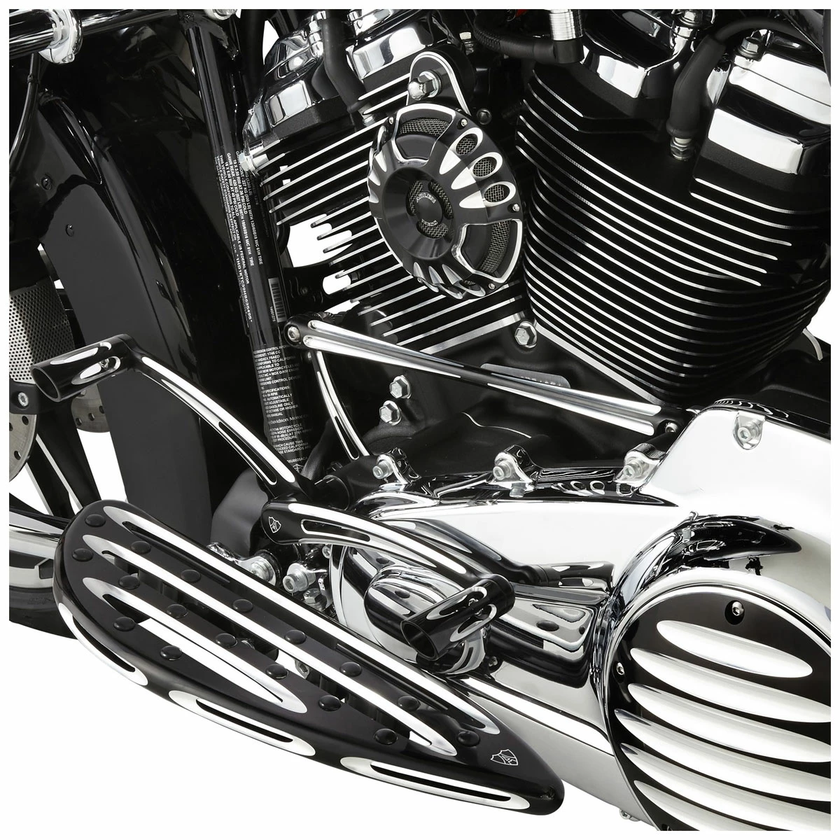Arlen Ness Deep Cut Black Universal Horn Kit 2 Arlen Ness Deep Cut Black Universal Horn Kit - Image 2