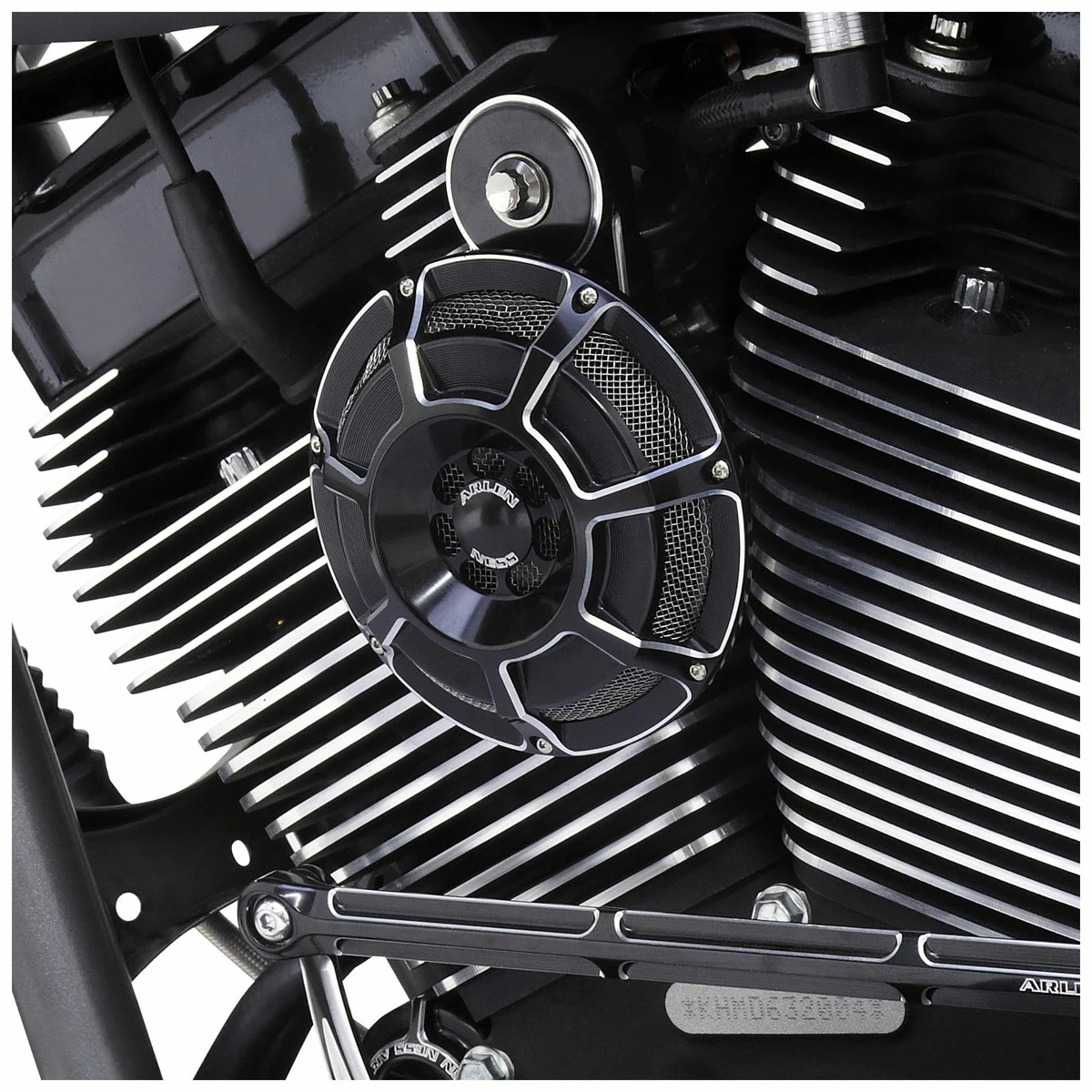 Arlen Ness Beveled Black Universal Horn Kit 3 Arlen Ness Beveled Black Universal Horn Kit - Image 3