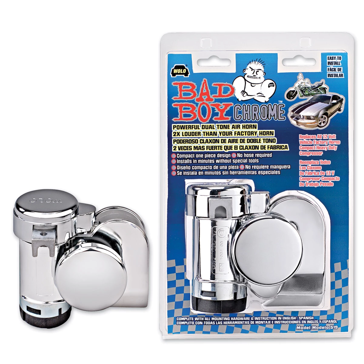 Wolo Bad Boy Chrome Air Horn 1 Wolo Bad Boy Chrome Air Horn