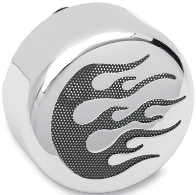 Drag Specialties Chrome Horn Cover With Black Flames 6 Drag Specialties Chrome Horn Cover With Black Flames -Hot Sale Ignition Systems Shop 360 459 A V1