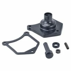 Drag Specialties Solenoid Gloss Black End Cover/Starter Button For 1.0, 1.2, And 2.6kW OEM Starters