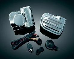Kuryakyn Super Deluxe Wolo Bad Boy Horn Kit